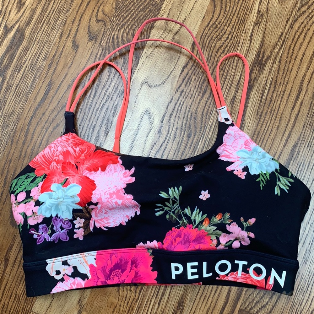 SOLD Peloton AAPI floral cadence bra in M